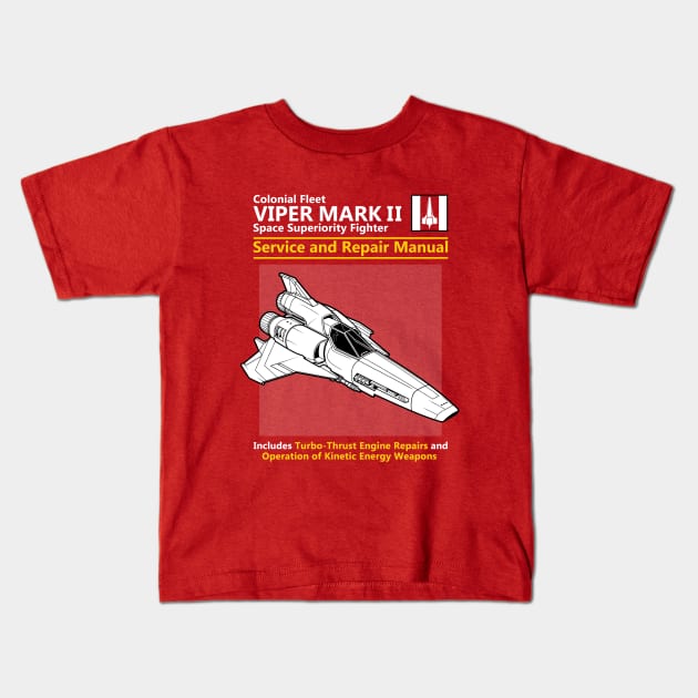 Viper Mark II Service and Repair Manual Kids T-Shirt by adho1982